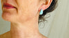 Amazonite Earrings. Handcrafted Sterling Silver Jewelry. Designer Post Earrings. 4091