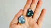 Hubei Turquoise Earrings. Sterling Silver.
