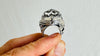 Natural Quartz Ring. Oversized. Botanicals. Size 7.25. 4139