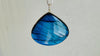Blue Labradorite Pendant Necklace on a Handmade Sterling Silver Chain. 2725
