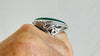 Malachite Oversized Botanicals Cocktail Ring. Gorgeous. Size 7. 4196