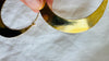Karen Hill Tribe Earrings. Oversized Hoops. 24kt Gold Plated. Vermeil. 0682 SCRATCH N DENT