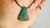 Mayan Green Jade Pendant. Hand-Carved Adze. Guatemala. 2751
