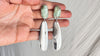 Turquoise & Silver Drop Earrings. Sterling Silver. 1329