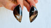 Natural Montana Agate Earrings. Designer Sterling Silver Posts. Handmade Earrings. 145