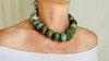 Guatemalita Necklace with Jade and Silver. Replica