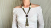 Vintage Kewa Pueblo Jacla Necklace. Turquoise. Santo Domingo. Native American