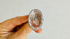 Natural Quartz Ring. Oversized. Botanicals. Size 7. 4139