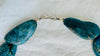 Blue Apatite, and Silver Necklace. Handmade Designer Beaded Jewelry.