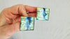 Labradorite Post Earrings. Sterling Silver Handmade Designer Jewelry. One-of-a-Kind. 4120
