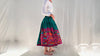 Vintage Banjara Embroidered Drawstring Skirt.