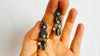 Antique Oaxacan Filigree Earrings. Turquoise. Sterling Silver. Mexico. Frida Kahlo. 2830