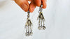 Mexican Hand Earrings. Sterling Silver. Hand Cast Jewelry from Oaxaca, Mexico. HA2