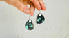 Hubei Turquoise Earrings. Sterling Silver.