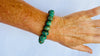 Guatemalita Jade Beaded Bracelet with a Sterling Silver Bead. 4407