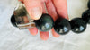Rainbow Obsidian and Garden Quartz Necklace. Handmade Designer Beaded Necklace.