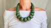 Mayan Guatemalita Jade Graduated Choker Necklace. Guatemalan.