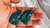 Chrysocolla and Sterling Silver Earrings. 2886