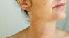 Vintage Ecuadorian Gold Earrings With Crystal. 18kt. 0387