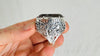 Natural Quartz Ring. Oversized. Botanicals. Gorgeous. Size 7.5. 4194