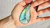 Labradorite and Silver Pendant Necklace. 0975