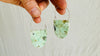 Chrysoprase & Sterling Silver Earrings. 2494