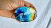 Labradorite Two Finger Ring. Adjustable. Multicolor and Strong Flash. 2157