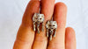 Monte Alban Reproduction Earrings. Oaxacan. Sterling Silver. Mexico. Frida Kahlo. 2824