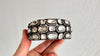 Sterling Silver Indian Bangle. Crystal & Sterling Silver. Exquisite. 1035