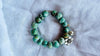 Guatemalita Bracelet. Beaded with Sterling Silver. Mayan Jewelry. 2842