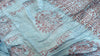 Blue Gauze Shiva Nataraja Shawl, Wrap, Scarf. Lightweight Spiritual Accessory from India. 4226