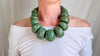 Mayan Guatemalita Jade Graduated Choker Necklace. Guatemalan. 0554