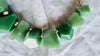 Faceted Aventurine Necklace. Handmade Designer Necklace. Sterling Silver Chain. Adjustable Choker. 2850.