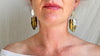 Amber & Sterling Silver Earrings. 1108