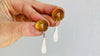 Amber Post Earrings. Sterling Silver. Atelier Aadya.