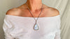 Rainbow Moonstone and Silver Pendant Necklace. Sterling Silver Chain. 2290