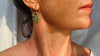 Guatemalan Jade Earrings. Handmade Sterling Silver Jewelry. 4409