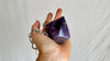 Huge Amethyst Pendant Necklace. Chunky Silver Chain. Sterling Silver. 2070