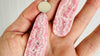 Rhodochrosite Earrings. SCRATCH N DENT. Santo Domingo Pueblo. Kewa. 2713