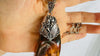 Amber & Sterling Pendant on a Silver Chain. 2876