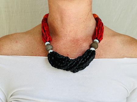 Balochi Multi-Strand Tribal Beaded Necklace. 4300