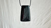 Mayan Black Jade & Amber Pendant. Hand-Carved. Guatemala.