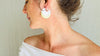 Silver and Gold Flat Hoop Earrings. Made from Sterling Silver and Brass. 0989