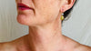 Amber Drop Earrings. Sterling Silver. 1295