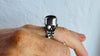 Amber Heart Botanicals Ring. Sterling Silver. Adjustable Size. AP-456