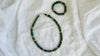 Guatemalita & Sterling Silver Necklace Bracelet Duo. Jadeite Jewelry. Mayan Jewelry. Guatemalan Jade. 4050