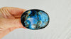 Labradorite Three Finger Ring. Adjustable Sizing. Handmade Sterling SIlver. Gorgeous Flash. 4043