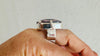 Oversized Faceted Amethyst Ring | Handmade Adjustable Sterling Silver | Unique Gemstone Jewelry. 4022