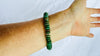 Guatemalita Jade Beaded Bracelet with a Sterling Silver Beads. 4422