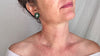 Guatemalita & Jade Earrings. Sterling Silver Posts. 1007